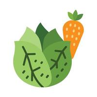 Vegetable Flat Icon Design vector