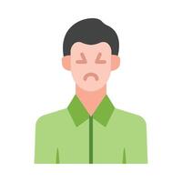 Illness Flat Icon Design vector