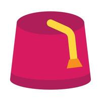 Fez Flat Icon Design vector