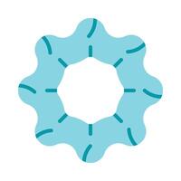 Scrunchie Flat Icon Design vector
