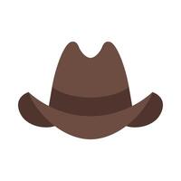 Cowboy Hat Flat Icon Design vector