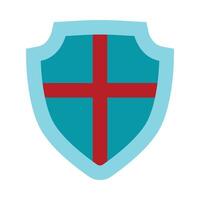 Shield Flat Icon Design vector