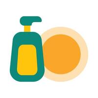 Dish Washer Flat Icon Design vector