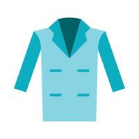 Coat Flat Icon Design vector
