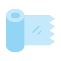 Plastic Wrap Flat Icon Design vector