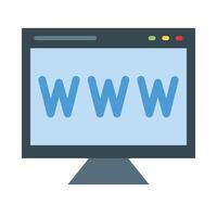 Website Flat Icon Design vector