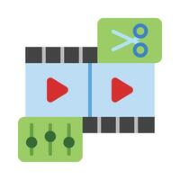 Editing Flat Icon Design vector