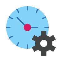 Time Management Flat Icon Design vector