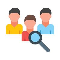 Hiring Flat Icon Design vector