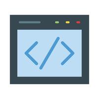 Coding Flat Icon Design vector