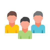 Clients Flat Icon Design vector