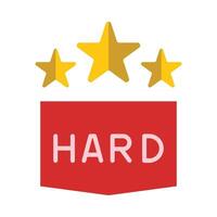 Hard Flat Icon Design vector