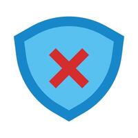 Shield Flat Icon Design vector