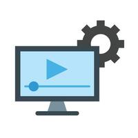 Tutorials Flat Icon Design vector