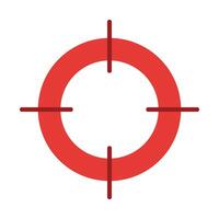 Aim Flat Icon Design vector