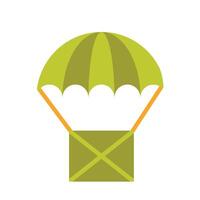 Air Drop Flat Icon Design vector