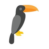 Toucan Flat Icon Design vector