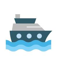 Ship Flat Icon Design vector