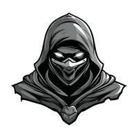 Cybernetic Ninja with Stealth Armor vector