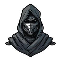 Cybernetic Ninja with Stealth Armor vector