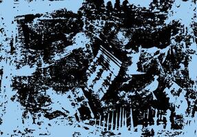 Black and blue grunge background. Paint scratches texture backdrop. Abstract rough textured wall. vector