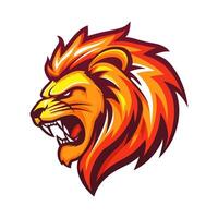 Lion with a Fiery Mane vector