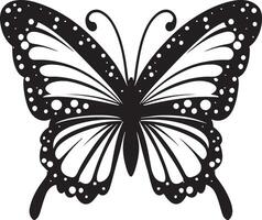 Flat design butterfly silhouette art vector