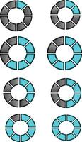 set of loading circles vector