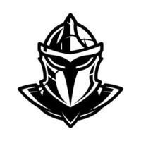 Robot Knight with a Visored Helmet logo vector