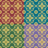 Seamless Pattern on Asian Art Style for Fabrics Wallpaper Wrapping Paper and Printed Materials vector