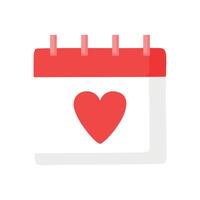 Honeymoon calendar in cute style vector