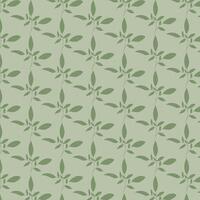Minimalist abstract seamless pattern with leaves. mystical flat background. vector