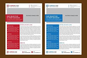 Case Study Template Design vector