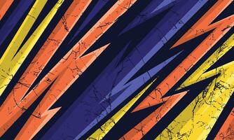 Abstract geometric background racing style car wrap sticker design vector