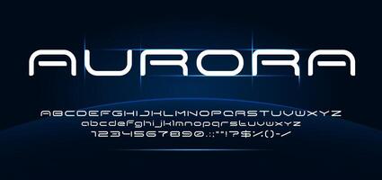 Space font, futuristic galaxy typeface or alphabet vector