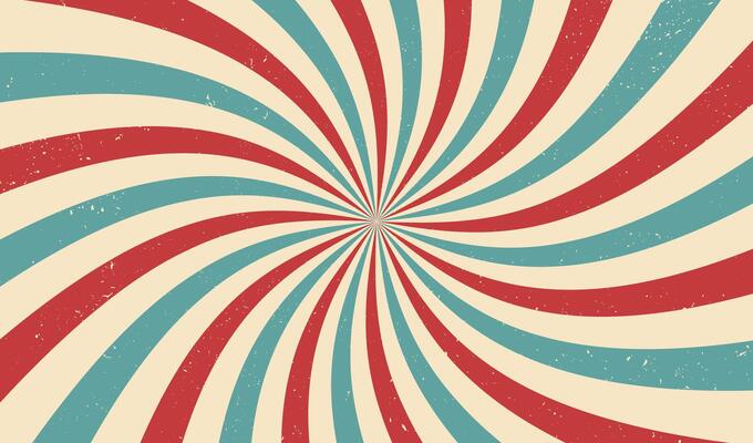 Circus or carnival spiral rays background layout