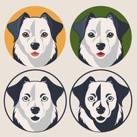 logo with a dog for your business. You can edit and change colours. vector