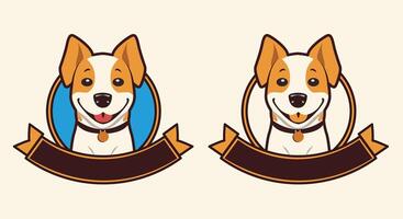 logo with a dog for your business. You can edit and change colours. vector