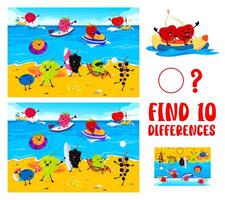 Find ten differences between funny berry character vector