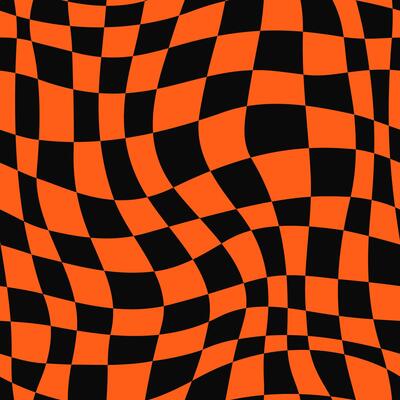 Psychedelic Halloween seamless pattern, background
