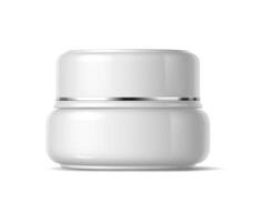 Realistic cosmetics product container of cream vector