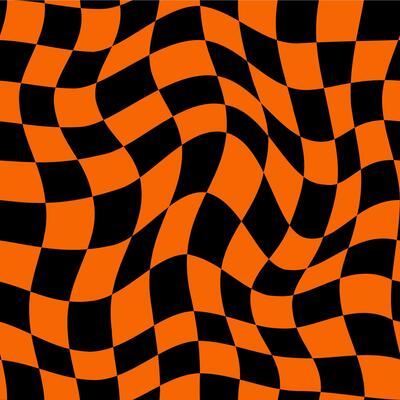 Halloween optical psychedelic pattern, background
