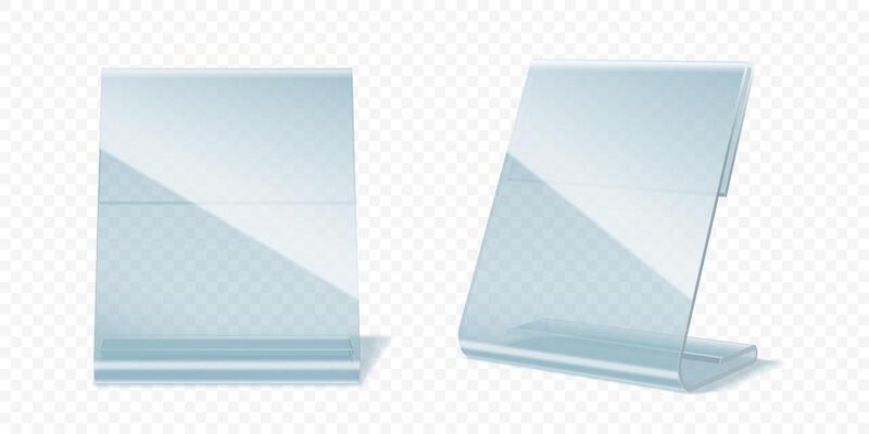 Table display stand, plastic or plexiglass holders