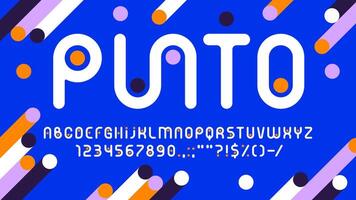 Slim case font, creative link type alphabet vector