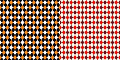Harlequin patterns, rhombus lozenge pattern vector