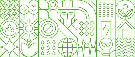 Environment nature abstract geometric pattern vector
