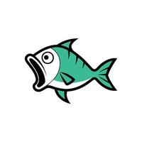 Archerfish fish screams icon illustration vector