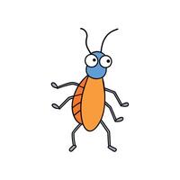 Ascalaphidae bug walks icon illustration vector