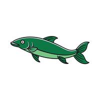 Asian Arowana fish learns icon illustration vector