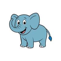 Asian Elephant flies icon illustration vector